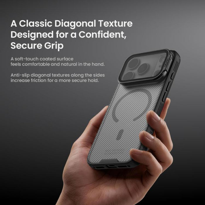 NILLKIN CamShield Prop Texture Transparent Mirror Cover MagSafe Magnetic PC Phone Case, For iPhone 17 Pro Max, For iPhone 17 Pro
