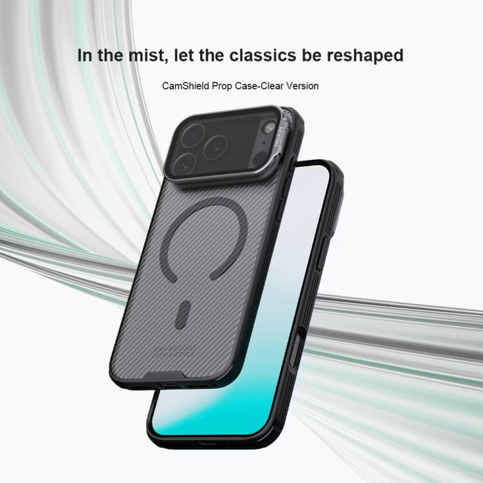 NILLKIN CamShield Prop Transparent Mirror Cover MagSafe Magnetic Translucent PC Phone Case, For iPhone 17 Pro Max, For iPhone 17 Pro