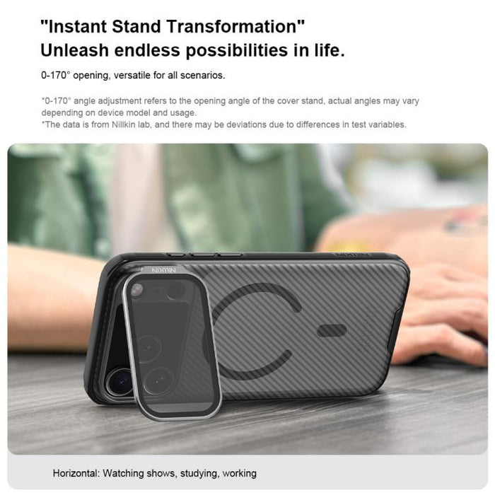 NILLKIN CamShield Prop Transparent Mirror Cover MagSafe Magnetic Translucent PC Phone Case, For iPhone 17 Pro Max, For iPhone 17 Pro