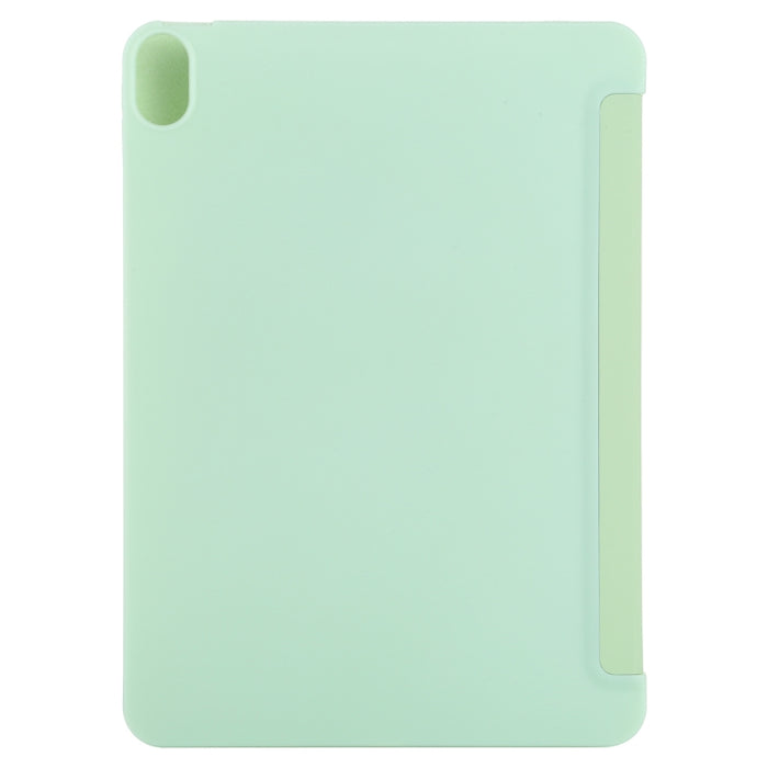 Estuche de cuero de cobertura total de 3 pliegues de silicona