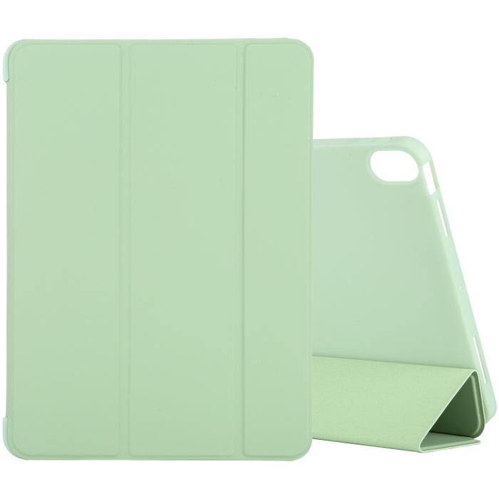 Estuche de cuero de cobertura total de 3 pliegues de silicona