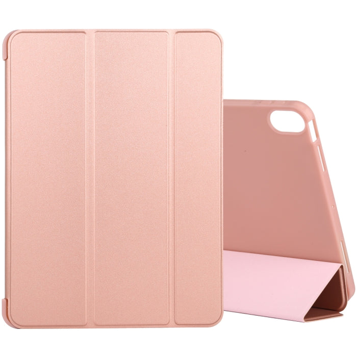 Estuche de cuero de cobertura total de 3 pliegues de silicona