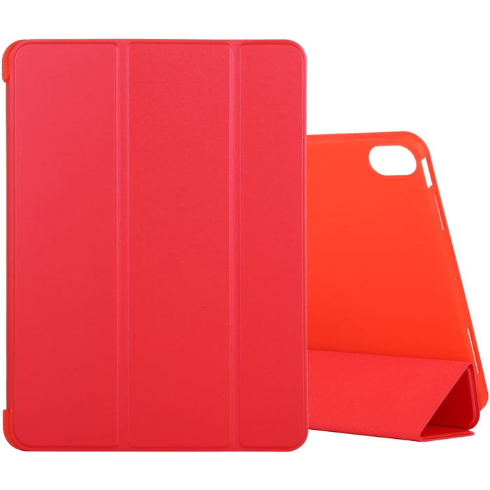 Estuche de cuero de cobertura total de 3 pliegues de silicona