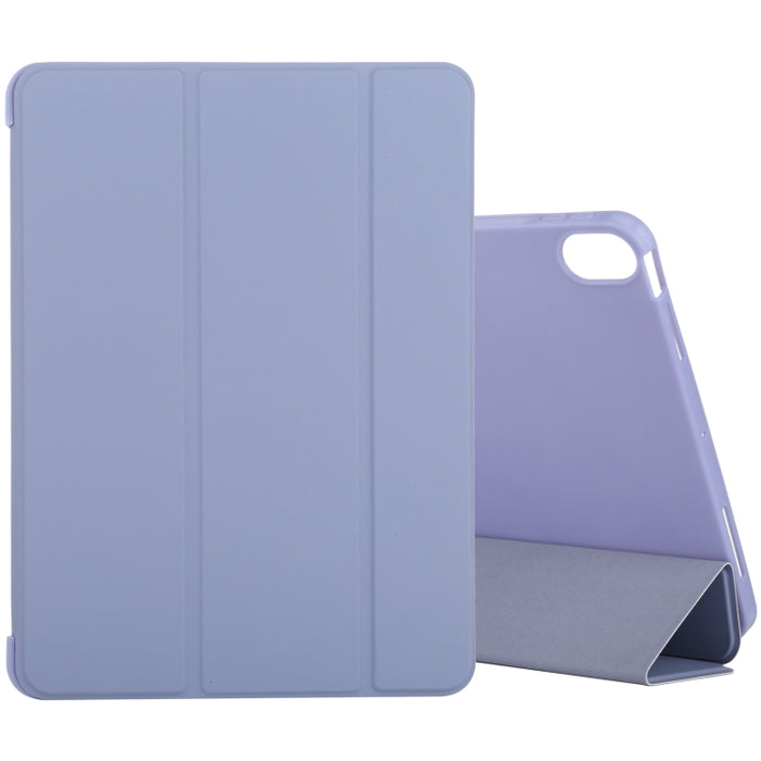 Estuche de cuero de cobertura total de 3 pliegues de silicona