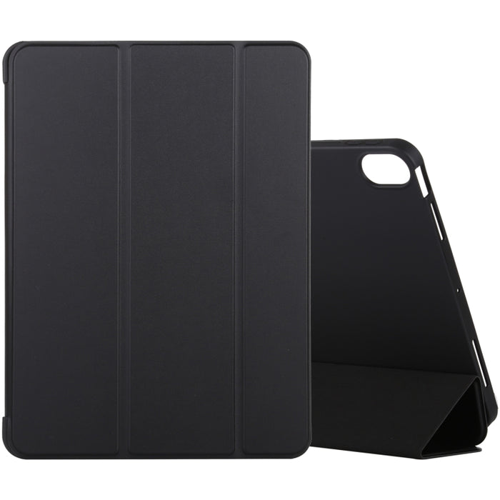 Estuche de cuero de cobertura total de 3 pliegues de silicona