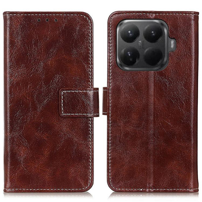 Funda para teléfono de cuero con textura retro Crazy Horse, For Xiaomi 17T Pro 5G, For Xiaomi 17T 5G, For Xiaomi 17 Pro Max, For Xiaomi 17 Pro, For Xiaomi 17, For Xiaomi 15T Pro 5G, For Xiaomi 15T 5G