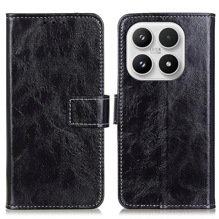 Funda para teléfono de cuero con textura retro Crazy Horse, For Xiaomi 17T Pro 5G, For Xiaomi 17T 5G, For Xiaomi 17 Pro Max, For Xiaomi 17 Pro, For Xiaomi 17, For Xiaomi 15T Pro 5G, For Xiaomi 15T 5G