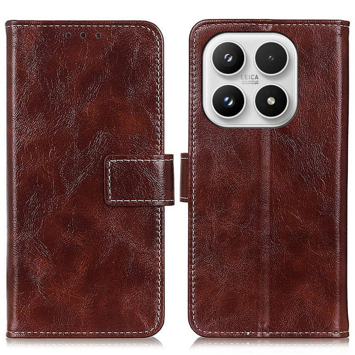 Funda para teléfono de cuero con textura retro Crazy Horse, For Xiaomi 17T Pro 5G, For Xiaomi 17T 5G, For Xiaomi 17 Pro Max, For Xiaomi 17 Pro, For Xiaomi 17, For Xiaomi 15T Pro 5G, For Xiaomi 15T 5G