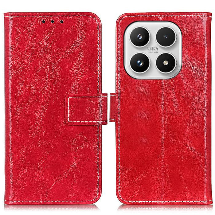 Funda para teléfono de cuero con textura retro Crazy Horse, For Xiaomi 17T Pro 5G, For Xiaomi 17T 5G, For Xiaomi 17 Pro Max, For Xiaomi 17 Pro, For Xiaomi 17, For Xiaomi 15T Pro 5G, For Xiaomi 15T 5G