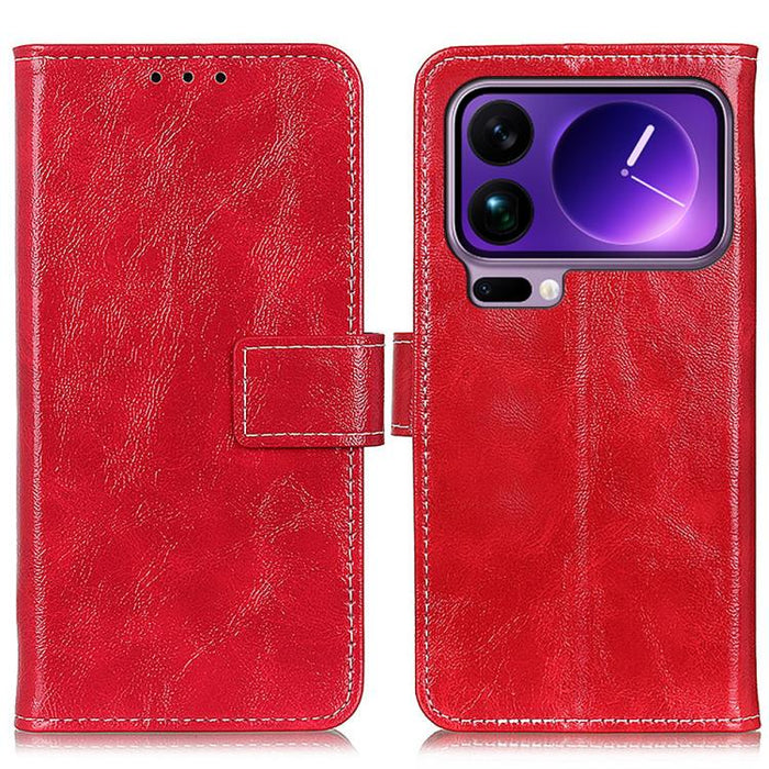 Funda para teléfono de cuero con textura retro Crazy Horse, For Xiaomi 17T Pro 5G, For Xiaomi 17T 5G, For Xiaomi 17 Pro Max, For Xiaomi 17 Pro, For Xiaomi 17, For Xiaomi 15T Pro 5G, For Xiaomi 15T 5G