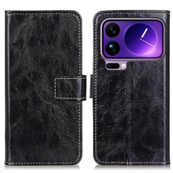 Funda para teléfono de cuero con textura retro Crazy Horse, For Xiaomi 17T Pro 5G, For Xiaomi 17T 5G, For Xiaomi 17 Pro Max, For Xiaomi 17 Pro, For Xiaomi 17, For Xiaomi 15T Pro 5G, For Xiaomi 15T 5G