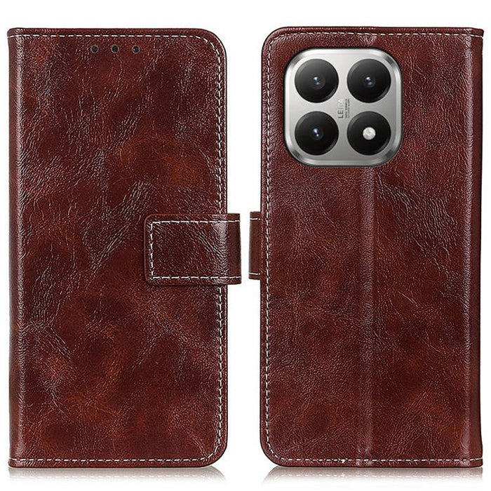 Funda para teléfono de cuero con textura retro Crazy Horse, For Xiaomi 17T Pro 5G, For Xiaomi 17T 5G, For Xiaomi 17 Pro Max, For Xiaomi 17 Pro, For Xiaomi 17, For Xiaomi 15T Pro 5G, For Xiaomi 15T 5G
