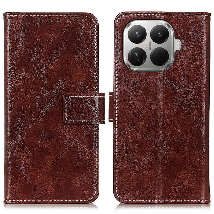 Funda para teléfono de cuero con textura retro Crazy Horse, For Xiaomi 17T Pro 5G, For Xiaomi 17T 5G, For Xiaomi 17 Pro Max, For Xiaomi 17 Pro, For Xiaomi 17, For Xiaomi 15T Pro 5G, For Xiaomi 15T 5G