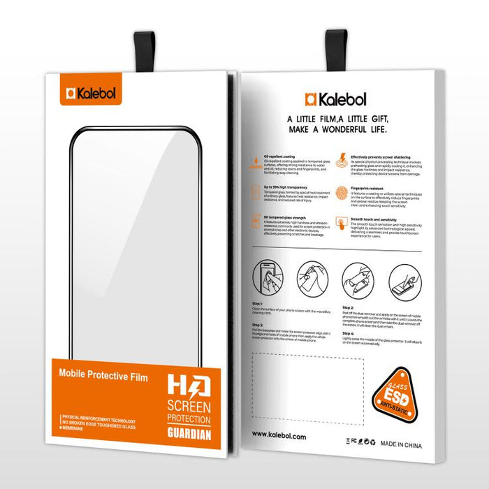 Protector de pantalla de vidrio templado HD Kalebol de alta calidad, con acabado serigrafiado en aluminio, cobertura total, antihuellas y borde negro., For Xiaomi Poco C81 Pro 4G, For Xiaomi 17T 5G, For Xiaomi 17 Ultra, For Xiaomi 17 Pro Max           ...