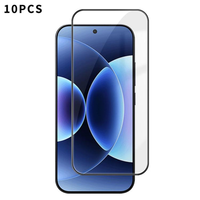 10 láminas de vidrio templado HD Kalebol de alta calidad, serigrafiadas en aluminio, con cobertura total, antihuellas y borde negro., For Xiaomi Poco C81 Pro 4G, For Xiaomi 17T 5G, For Xiaomi 17 Ultra, For Xiaomi 17 Pro Max, For Xiaomi 17 Pro          ...