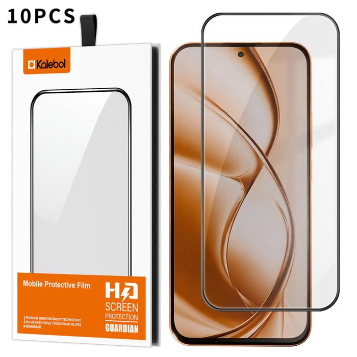 10 láminas de vidrio templado HD Kalebol de alta calidad, serigrafiadas en aluminio, con cobertura total, antihuellas y borde negro., For Xiaomi Poco C81 Pro 4G, For Xiaomi 17T 5G, For Xiaomi 17 Ultra, For Xiaomi 17 Pro Max, For Xiaomi 17 Pro          ...