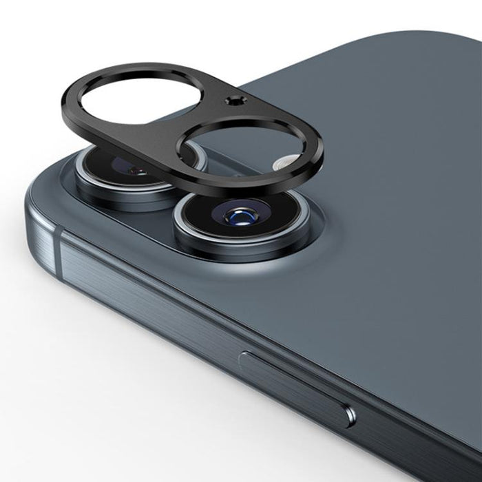 XDcase Titanium Alloy Hollow Camera Lens Protector, For iPhone 16 / 16 Plus