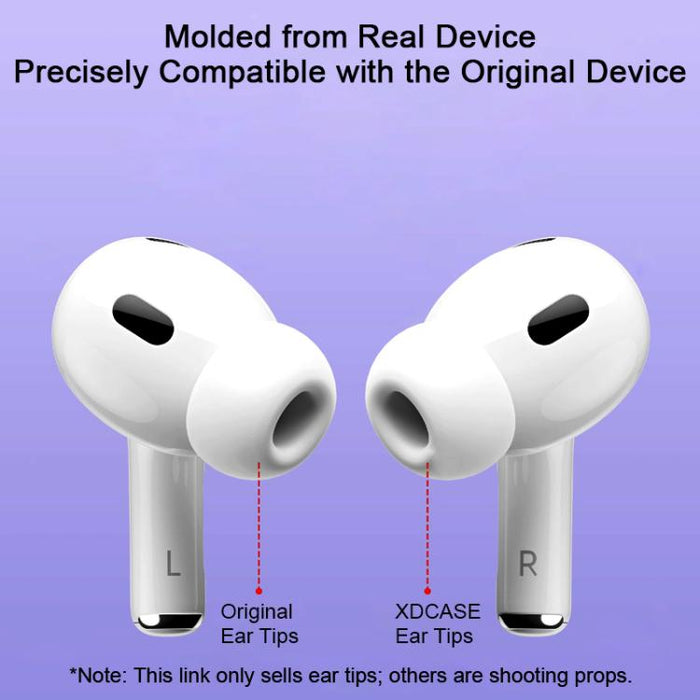 XDcase 4 Pairs Silicone Earplugs with Pressure Relief Holes L / M / S / XS Size, L / M / S / XS