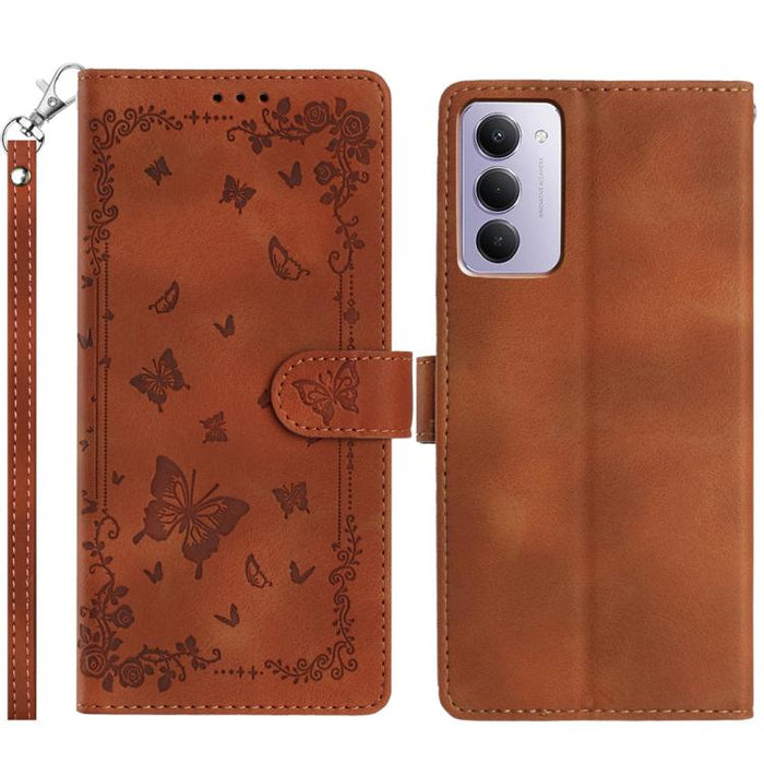 Funda de cuero para teléfono con estampado de mariposas de Jardín Secreto, For Redmi K90 Pro Max / Poco F8 Ultra, For Redmi K90 / Poco F8 Pro, For Redmi 15C 5G / 4G EU 173mm, For Redmi 15 5G Global/15 4G SEA 169.5, For Redmi 15 5G / 4G EU 171mm        ...