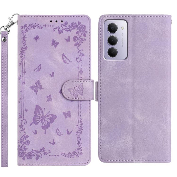 Funda de cuero para teléfono con estampado de mariposas de Jardín Secreto, For Redmi K90 Pro Max / Poco F8 Ultra, For Redmi K90 / Poco F8 Pro, For Redmi 15C 5G / 4G EU 173mm, For Redmi 15 5G Global/15 4G SEA 169.5, For Redmi 15 5G / 4G EU 171mm        ...
