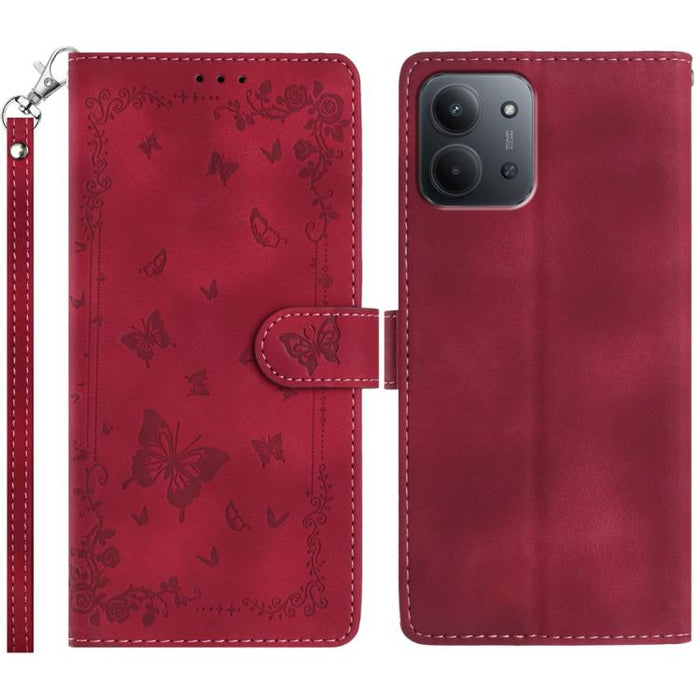 Funda de cuero para teléfono con estampado de mariposas de Jardín Secreto, For Redmi K90 Pro Max / Poco F8 Ultra, For Redmi K90 / Poco F8 Pro, For Redmi 15C 5G / 4G EU 173mm, For Redmi 15 5G Global/15 4G SEA 169.5, For Redmi 15 5G / 4G EU 171mm        ...