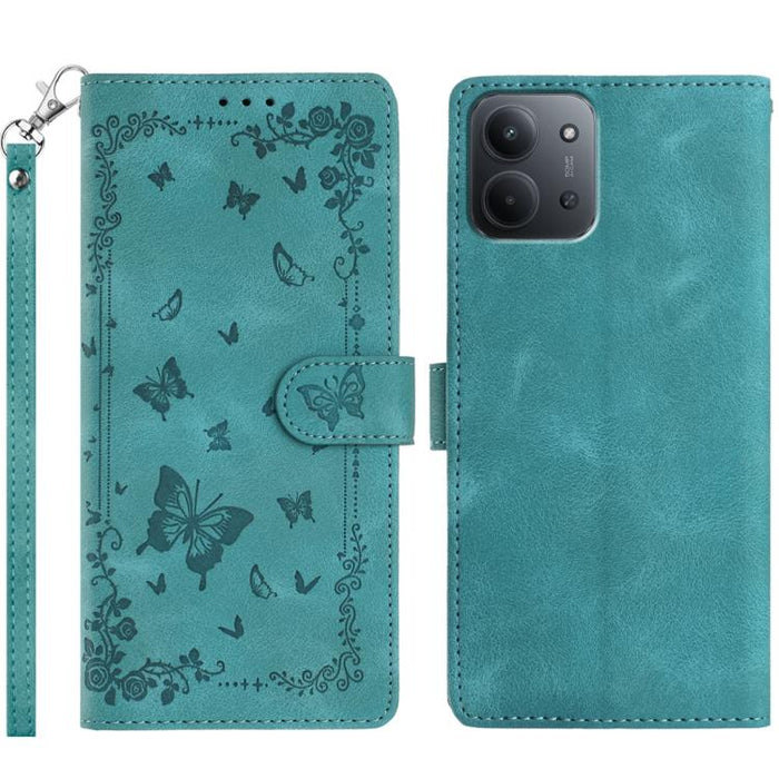 Funda de cuero para teléfono con estampado de mariposas de Jardín Secreto, For Redmi K90 Pro Max / Poco F8 Ultra, For Redmi K90 / Poco F8 Pro, For Redmi 15C 5G / 4G EU 173mm, For Redmi 15 5G Global/15 4G SEA 169.5, For Redmi 15 5G / 4G EU 171mm        ...