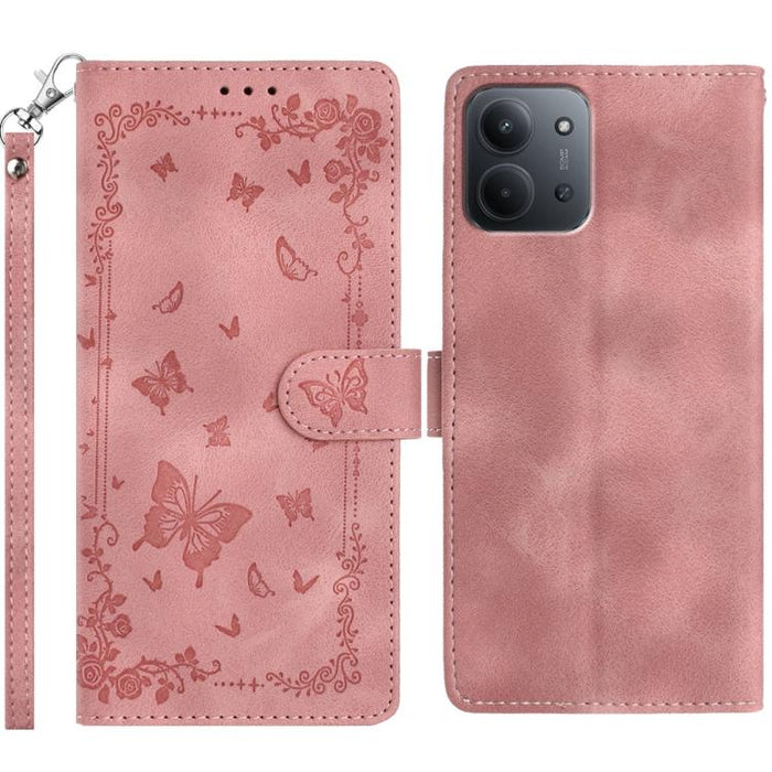 Funda de cuero para teléfono con estampado de mariposas de Jardín Secreto, For Redmi K90 Pro Max / Poco F8 Ultra, For Redmi K90 / Poco F8 Pro, For Redmi 15C 5G / 4G EU 173mm, For Redmi 15 5G Global/15 4G SEA 169.5, For Redmi 15 5G / 4G EU 171mm        ...