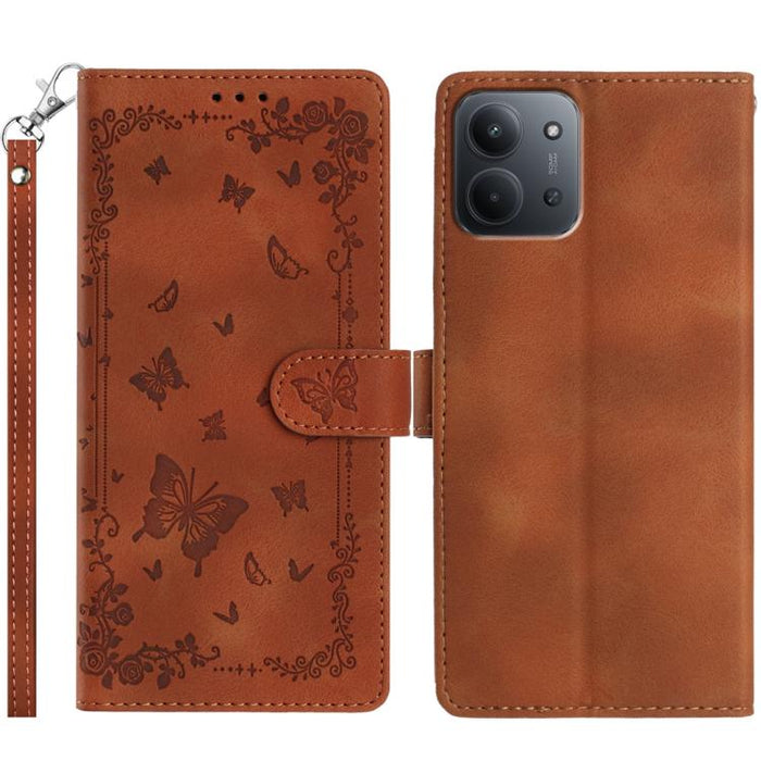Funda de cuero para teléfono con estampado de mariposas de Jardín Secreto, For Redmi K90 Pro Max / Poco F8 Ultra, For Redmi K90 / Poco F8 Pro, For Redmi 15C 5G / 4G EU 173mm, For Redmi 15 5G Global/15 4G SEA 169.5, For Redmi 15 5G / 4G EU 171mm        ...