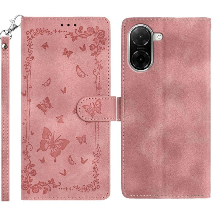Funda de cuero para teléfono con estampado de mariposas de Jardín Secreto, For Redmi K90 Pro Max / Poco F8 Ultra, For Redmi K90 / Poco F8 Pro, For Redmi 15C 5G / 4G EU 173mm, For Redmi 15 5G Global/15 4G SEA 169.5, For Redmi 15 5G / 4G EU 171mm        ...