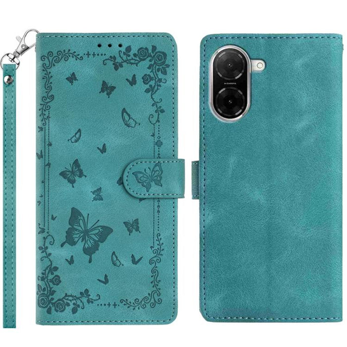 Funda de cuero para teléfono con estampado de mariposas de Jardín Secreto, For Redmi K90 Pro Max / Poco F8 Ultra, For Redmi K90 / Poco F8 Pro, For Redmi 15C 5G / 4G EU 173mm, For Redmi 15 5G Global/15 4G SEA 169.5, For Redmi 15 5G / 4G EU 171mm        ...