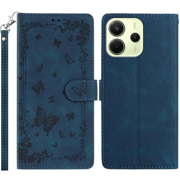 Funda de cuero para teléfono con estampado de mariposas de Jardín Secreto, For Redmi K90 Pro Max / Poco F8 Ultra, For Redmi K90 / Poco F8 Pro, For Redmi 15C 5G / 4G EU 173mm, For Redmi 15 5G Global/15 4G SEA 169.5, For Redmi 15 5G / 4G EU 171mm        ...