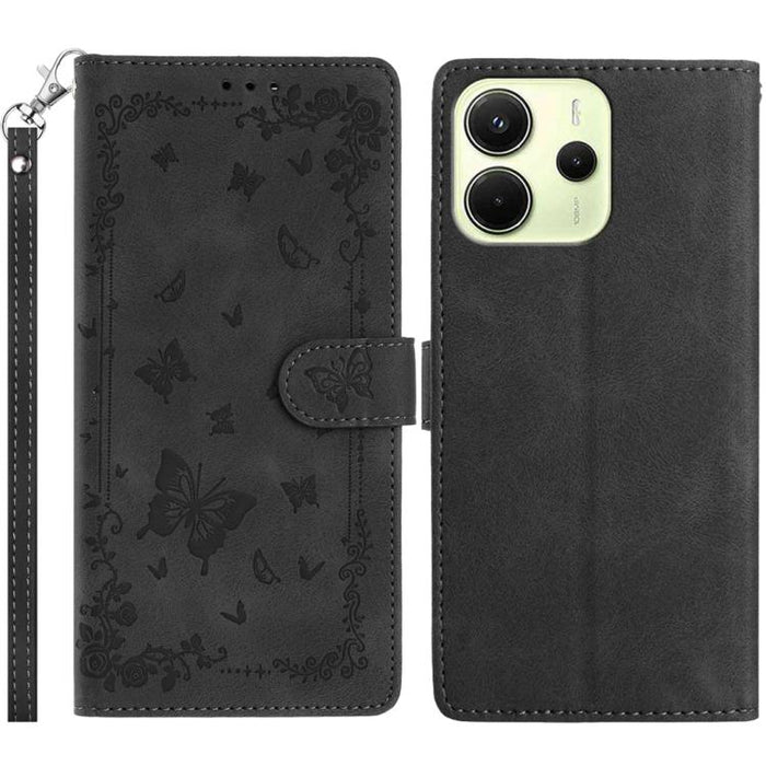 Funda de cuero para teléfono con estampado de mariposas de Jardín Secreto, For Redmi K90 Pro Max / Poco F8 Ultra, For Redmi K90 / Poco F8 Pro, For Redmi 15C 5G / 4G EU 173mm, For Redmi 15 5G Global/15 4G SEA 169.5, For Redmi 15 5G / 4G EU 171mm        ...