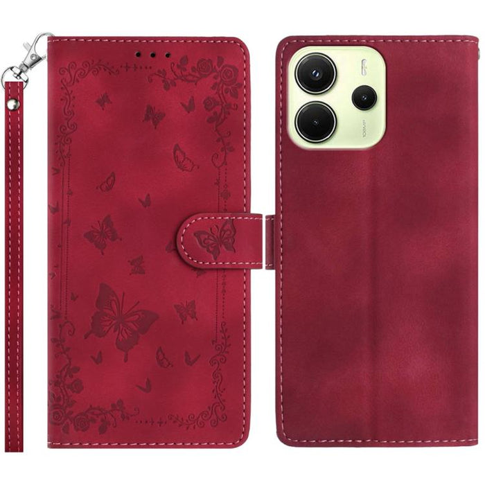 Funda de cuero para teléfono con estampado de mariposas de Jardín Secreto, For Redmi K90 Pro Max / Poco F8 Ultra, For Redmi K90 / Poco F8 Pro, For Redmi 15C 5G / 4G EU 173mm, For Redmi 15 5G Global/15 4G SEA 169.5, For Redmi 15 5G / 4G EU 171mm        ...