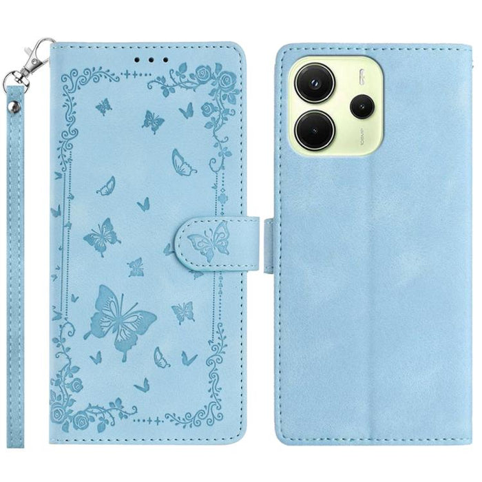 Funda de cuero para teléfono con estampado de mariposas de Jardín Secreto, For Redmi K90 Pro Max / Poco F8 Ultra, For Redmi K90 / Poco F8 Pro, For Redmi 15C 5G / 4G EU 173mm, For Redmi 15 5G Global/15 4G SEA 169.5, For Redmi 15 5G / 4G EU 171mm        ...