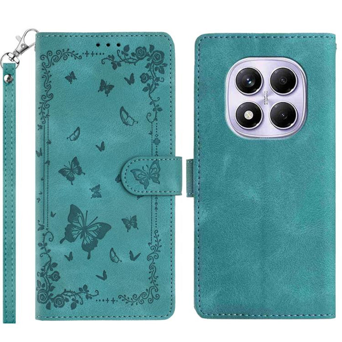 Funda de cuero para teléfono con estampado de mariposas de Jardín Secreto, For Redmi K90 Pro Max / Poco F8 Ultra, For Redmi K90 / Poco F8 Pro, For Redmi 15C 5G / 4G EU 173mm, For Redmi 15 5G Global/15 4G SEA 169.5, For Redmi 15 5G / 4G EU 171mm        ...