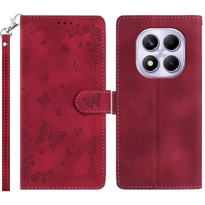 Funda de cuero para teléfono con estampado de mariposas de Jardín Secreto, For Redmi K90 Pro Max / Poco F8 Ultra, For Redmi K90 / Poco F8 Pro, For Redmi 15C 5G / 4G EU 173mm, For Redmi 15 5G Global/15 4G SEA 169.5, For Redmi 15 5G / 4G EU 171mm        ...