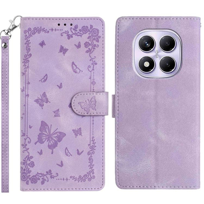 Funda de cuero para teléfono con estampado de mariposas de Jardín Secreto, For Redmi K90 Pro Max / Poco F8 Ultra, For Redmi K90 / Poco F8 Pro, For Redmi 15C 5G / 4G EU 173mm, For Redmi 15 5G Global/15 4G SEA 169.5, For Redmi 15 5G / 4G EU 171mm        ...