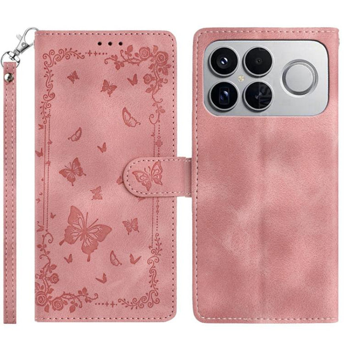 Funda de cuero para teléfono con estampado de mariposas de Jardín Secreto, For Redmi K90 Pro Max / Poco F8 Ultra, For Redmi K90 / Poco F8 Pro, For Redmi 15C 5G / 4G EU 173mm, For Redmi 15 5G Global/15 4G SEA 169.5, For Redmi 15 5G / 4G EU 171mm        ...