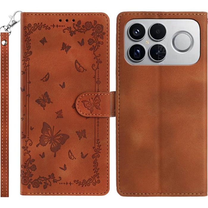 Funda de cuero para teléfono con estampado de mariposas de Jardín Secreto, For Redmi K90 Pro Max / Poco F8 Ultra, For Redmi K90 / Poco F8 Pro, For Redmi 15C 5G / 4G EU 173mm, For Redmi 15 5G Global/15 4G SEA 169.5, For Redmi 15 5G / 4G EU 171mm        ...