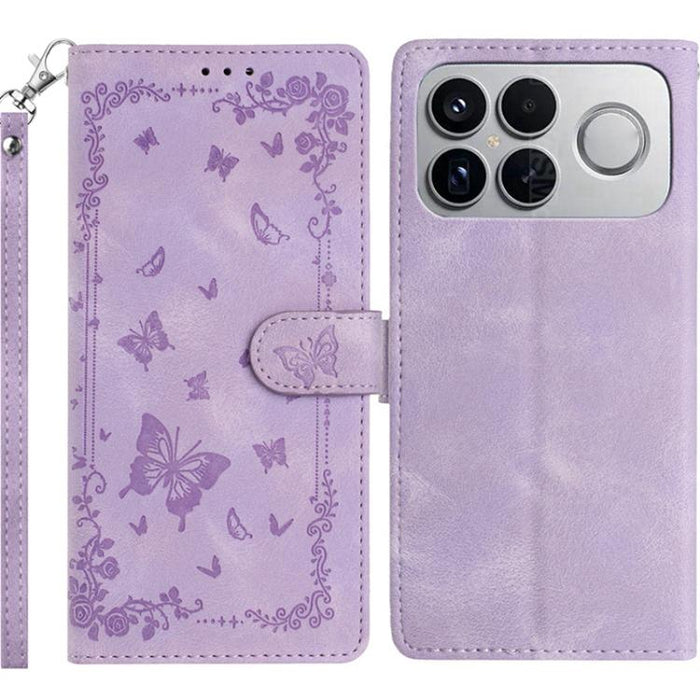 Funda de cuero para teléfono con estampado de mariposas de Jardín Secreto, For Redmi K90 Pro Max / Poco F8 Ultra, For Redmi K90 / Poco F8 Pro, For Redmi 15C 5G / 4G EU 173mm, For Redmi 15 5G Global/15 4G SEA 169.5, For Redmi 15 5G / 4G EU 171mm        ...