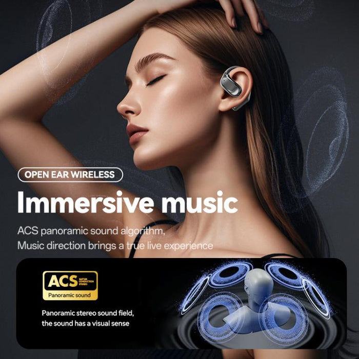 M114 Open Noise Reduction Ear-hook Bluetooth 5.4 Wireless Earphones, M114