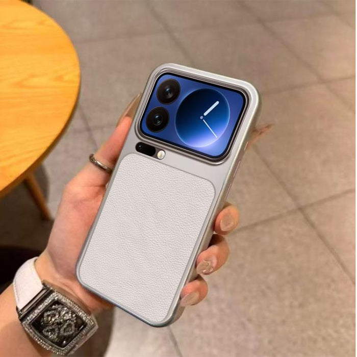 Funda para teléfono de TPU con revestimiento texturizado de cuero y ventana grande, For Xiaomi 17 Pro Max, For Xiaomi 17 Pro, For Xiaomi 17, For Xiaomi Poco M7 4G 169mm, For Xiaomi 15T Pro, For Xiaomi 15T, For Xiaomi Poco M7 Pro 5G, For Xiaomi 15 Pro  ...