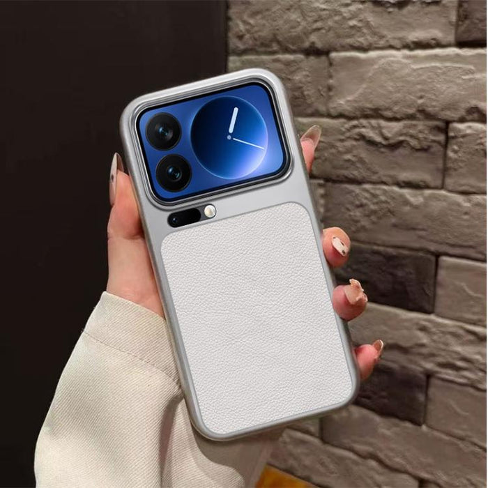 Funda para teléfono de TPU con revestimiento texturizado de cuero y ventana grande, For Xiaomi 17 Pro Max, For Xiaomi 17 Pro, For Xiaomi 17, For Xiaomi Poco M7 4G 169mm, For Xiaomi 15T Pro, For Xiaomi 15T, For Xiaomi Poco M7 Pro 5G, For Xiaomi 15 Pro  ...