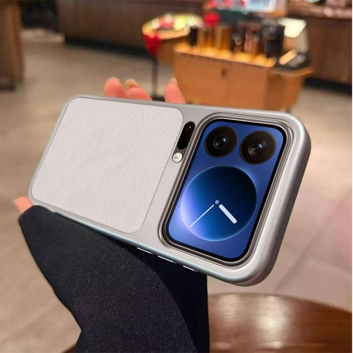 Funda para teléfono de TPU con revestimiento texturizado de cuero y ventana grande, For Xiaomi 17 Pro Max, For Xiaomi 17 Pro, For Xiaomi 17, For Xiaomi Poco M7 4G 169mm, For Xiaomi 15T Pro, For Xiaomi 15T, For Xiaomi Poco M7 Pro 5G, For Xiaomi 15 Pro  ...