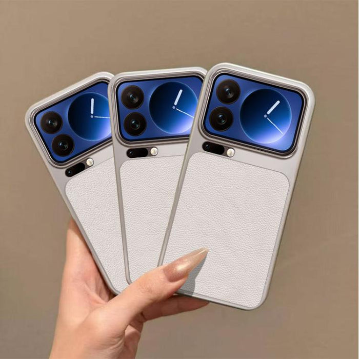 Funda para teléfono de TPU con revestimiento texturizado de cuero y ventana grande, For Xiaomi 17 Pro Max, For Xiaomi 17 Pro, For Xiaomi 17, For Xiaomi Poco M7 4G 169mm, For Xiaomi 15T Pro, For Xiaomi 15T, For Xiaomi Poco M7 Pro 5G, For Xiaomi 15 Pro  ...