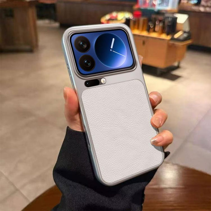 Funda para teléfono de TPU con revestimiento texturizado de cuero y ventana grande, For Xiaomi 17 Pro Max, For Xiaomi 17 Pro, For Xiaomi 17, For Xiaomi Poco M7 4G 169mm, For Xiaomi 15T Pro, For Xiaomi 15T, For Xiaomi Poco M7 Pro 5G, For Xiaomi 15 Pro  ...