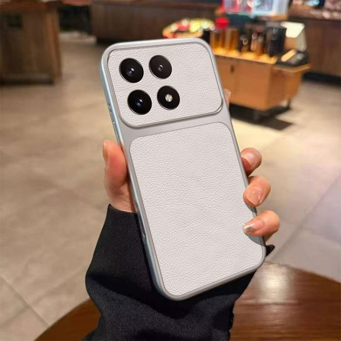 Funda para teléfono de TPU con revestimiento texturizado de cuero y ventana grande, For Xiaomi 17 Pro Max, For Xiaomi 17 Pro, For Xiaomi 17, For Xiaomi Poco M7 4G 169mm, For Xiaomi 15T Pro, For Xiaomi 15T, For Xiaomi Poco M7 Pro 5G, For Xiaomi 15 Pro  ...
