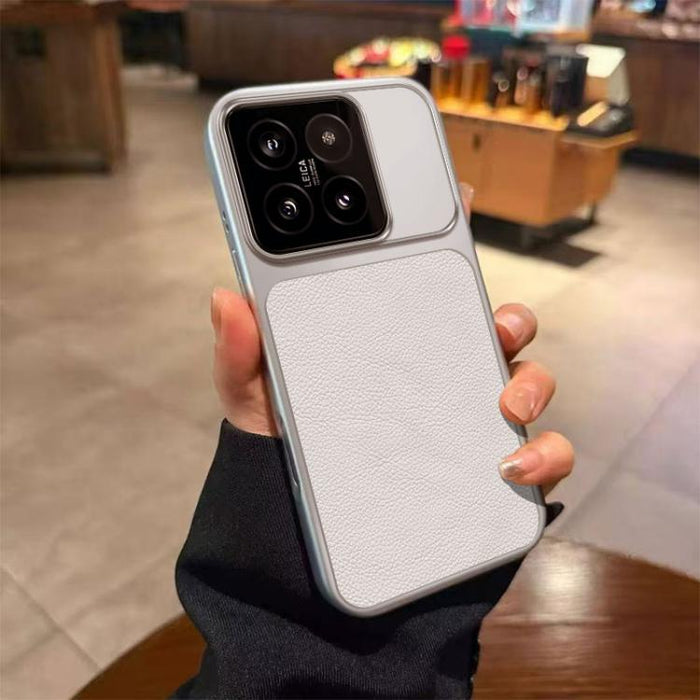 Funda para teléfono de TPU con revestimiento texturizado de cuero y ventana grande, For Xiaomi 17 Pro Max, For Xiaomi 17 Pro, For Xiaomi 17, For Xiaomi Poco M7 4G 169mm, For Xiaomi 15T Pro, For Xiaomi 15T, For Xiaomi Poco M7 Pro 5G, For Xiaomi 15 Pro  ...