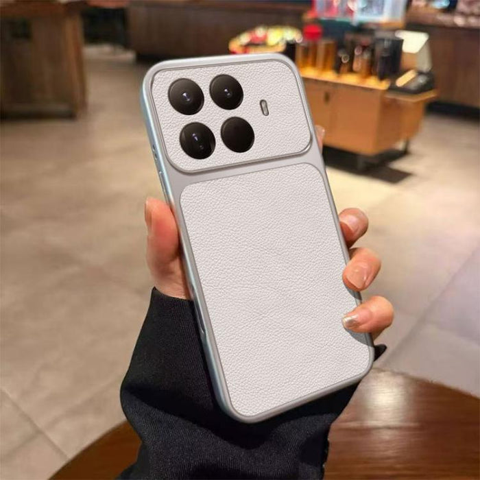 Funda para teléfono de TPU con revestimiento texturizado de cuero y ventana grande, For Xiaomi 17 Pro Max, For Xiaomi 17 Pro, For Xiaomi 17, For Xiaomi Poco M7 4G 169mm, For Xiaomi 15T Pro, For Xiaomi 15T, For Xiaomi Poco M7 Pro 5G, For Xiaomi 15 Pro  ...