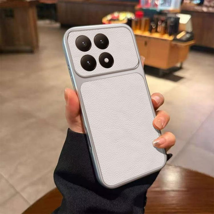 Funda para teléfono de TPU con revestimiento texturizado de cuero y ventana grande, For Xiaomi 17 Pro Max, For Xiaomi 17 Pro, For Xiaomi 17, For Xiaomi Poco M7 4G 169mm, For Xiaomi 15T Pro, For Xiaomi 15T, For Xiaomi Poco M7 Pro 5G, For Xiaomi 15 Pro  ...